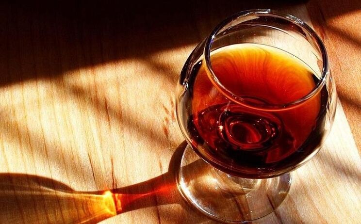 cognac to get rid of parasites from the body